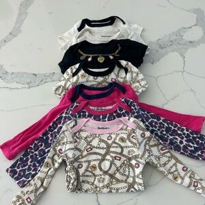 Juicy couture baby onesies! 7 items included!!!
